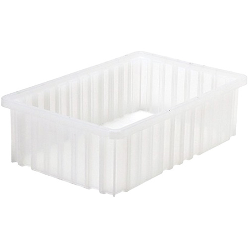 Contenant Divider Box, Plastique, 16,5" la x 10,875" p x 5" h, Gris Southpoint Industrial Supply