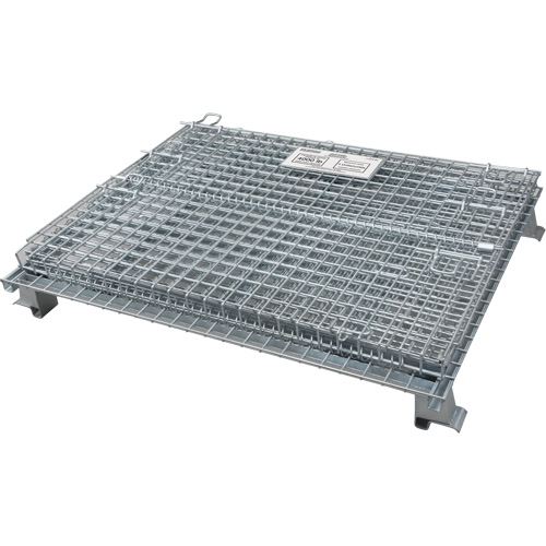 Conteneur repliable en m&eacute;tal grillag&eacute;, 40" la x 32" p x 34" h, Capacit&eacute; de 4000 lb Southpoint Industrial Supply