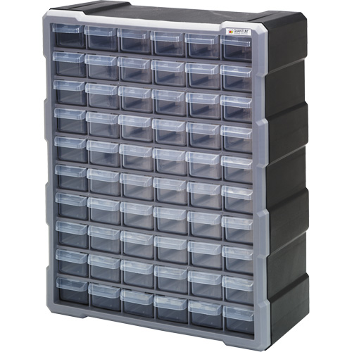 Armoire &agrave; tiroir, Plastique, 60 tiroirs, 15" x 6-1/4" x 18-3/4", Noir Southpoint Industrial Supply