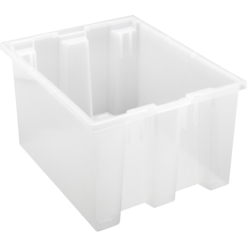 Contenant robuste Stack & Nest, 10" x 15,5" x 19,5", Transparent Southpoint Industrial Supply
