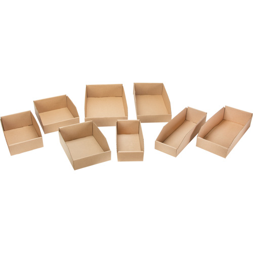 Deep Corrugated Parts Bins, 9-3/4" W x 11-1/4" D x 4-1/2" H, Beige Southpoint Industrial Supply