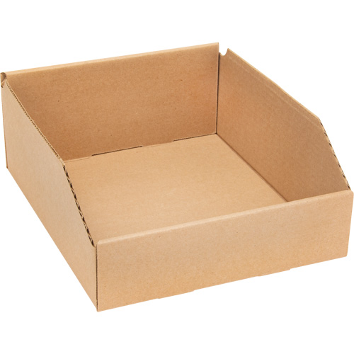 Deep Corrugated Parts Bins, 9-3/4" W x 11-1/4" D x 4-1/2" H, Beige Southpoint Industrial Supply