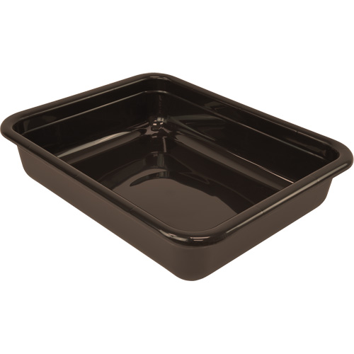 Bac d'entreposage tout usage &agrave; fond plat, 5" ha x 15" p x 20" lo, Plastique, Brun Southpoint Industrial Supply