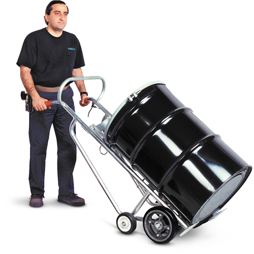 Drum Truck with Hand Brake, Aluminum Construction, 25 - 55 US Gal. (20 - 45 Imperial Gal.) Southpoint Industrial Supply