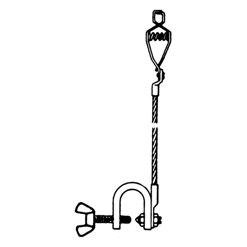 Light-Duty Bonding & Grounding Wire Assemblies - Alligator Clip & Small C-Clamps Southpoint Industrial Supply