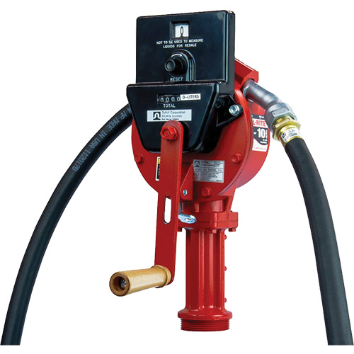UL Approved Rotary Hand Pumps With Meter, Aluminum Southpoint Industrial Supply