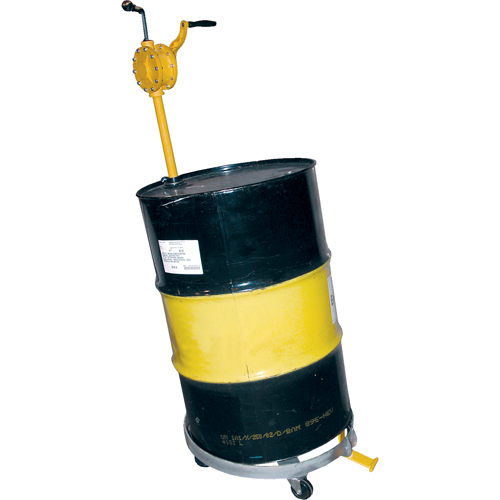 Chariots &agrave; inclinaison pour baril, Acier, Capacit&eacute;e 900 lb, Diam&egrave;tre 23-1/2", Roue en Caoutchouc rigide Southpoint Industrial Supply