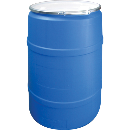 Polyethylene Drums, 55 US gal (45 imp. gal.), Open Top, Blue Southpoint Industrial Supply