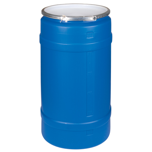 Polyethylene Drums, 30 US gal. (25 imp. Gal.), Open Top, Blue Southpoint Industrial Supply