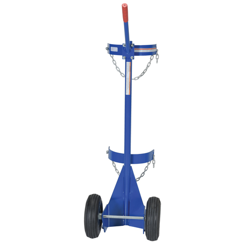 Chariot pour bouteille de gaz, Roues Pneumatique, Base de 12" la x 15-1/2" lo, 500 lb Southpoint Industrial Supply