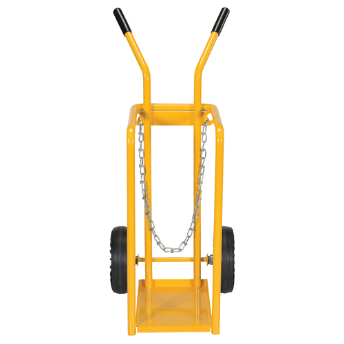 Chariot pour bouteille de gaz, Roues Caoutchouc moul&eacute;, Base de 9-13/16" la x 16" lo, 150 lb Southpoint Industrial Supply