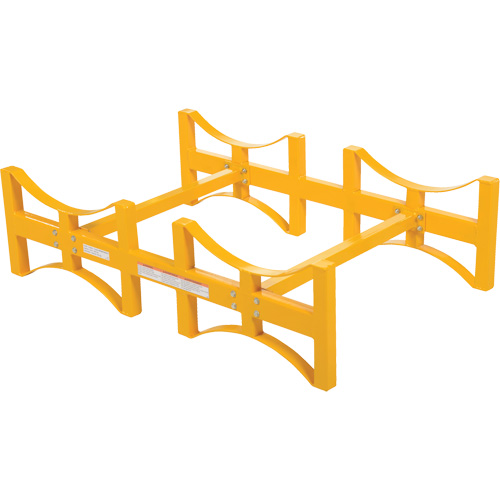 Porte-barils empilable en acier, 2 barils, Capacit&eacute; de 1600 lb, 45-1/2" la x 29-7/8" p x 12-3/4" h Southpoint Industrial Supply