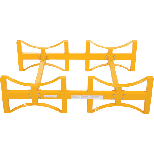 Porte-barils empilable en acier, 2 barils, Capacit&eacute; de 1600 lb, 45-1/2" la x 29-7/8" p x 12-3/4" h Southpoint Industrial Supply