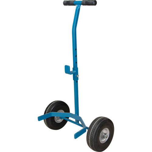 Cylinder Cart, Flat-Free Wheels, 15-1/2" W x 14-1/4" L Base, 600 lbs. Southpoint Industrial Supply