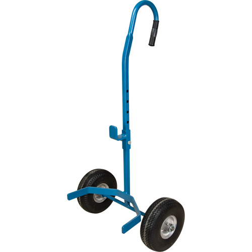 Cylinder Cart, Flat-Free Wheels, 15-1/2" W x 14-1/4" L Base, 600 lbs. Southpoint Industrial Supply