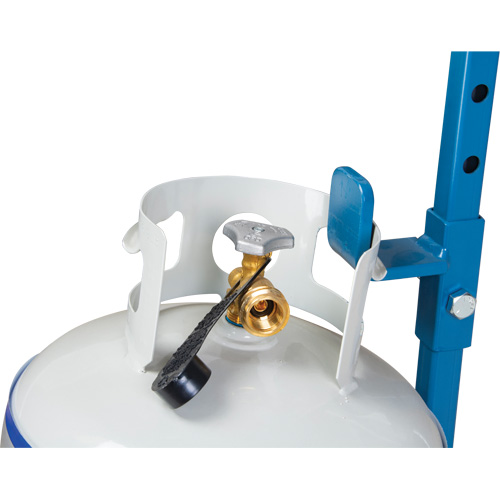 Cylinder Cart, Flat-Free Wheels, 15-1/2" W x 14-1/4" L Base, 600 lbs. Southpoint Industrial Supply