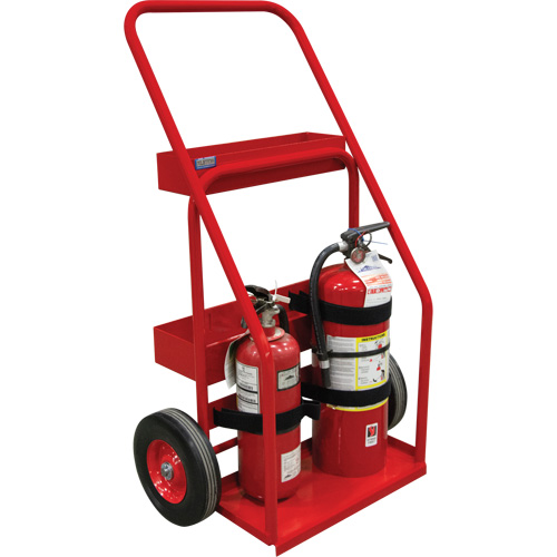 Hot Works Fire Prevention Cart, Semi-Pneumatic Wheels, 17.75" W x 8.9" L Base, 100 lbs. Southpoint Industrial Supply