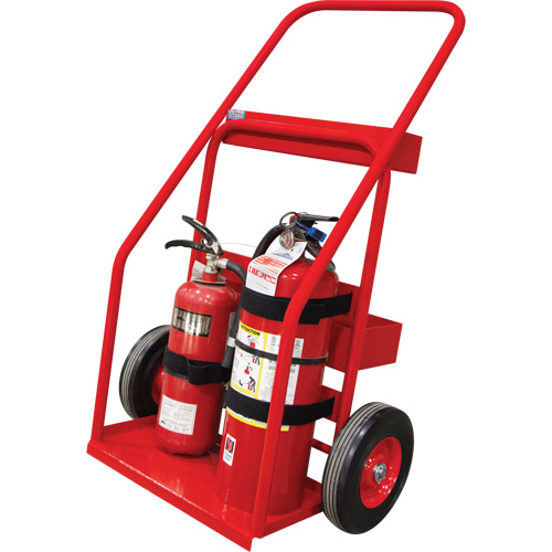 Hot Works Fire Prevention Cart, Semi-Pneumatic Wheels, 17.75" W x 8.9" L Base, 100 lbs. Southpoint Industrial Supply