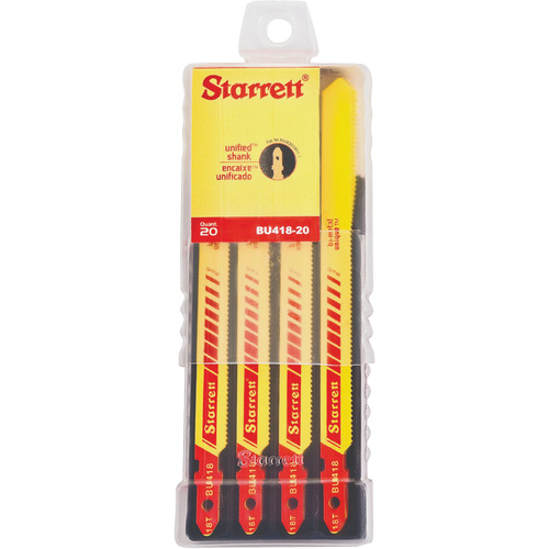 Lames pour scie sauteuse Unified Shank, Bim&eacute;tal, 4" lo, 18 dents par pouce Southpoint Industrial Supply