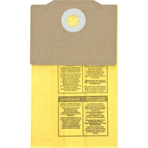 Genuine Back Pack Vacuum Collection Filter Bags, 1.75 US gal. Southpoint Industrial Supply