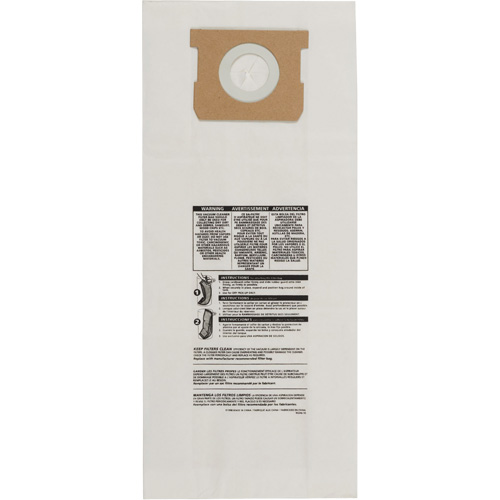 Sacs en papier de type O pour aspirateur mural/Bulldog, 5 gal. US Southpoint Industrial Supply
