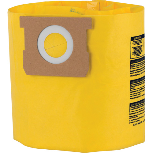 Sacs filtrants jetables &agrave; haute efficacit&eacute; de type D, 4 gal. US Southpoint Industrial Supply