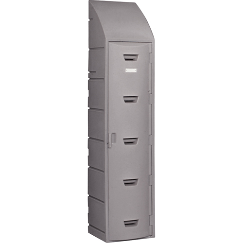 Locker, 15" x 18" x 73", Grey, Assembled Southpoint Industrial Supply
