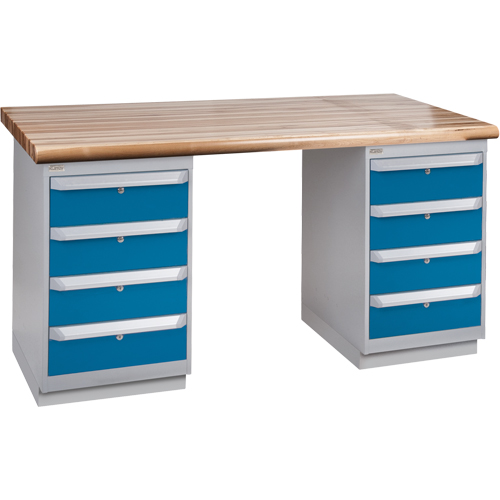 &eacute;tabli pr&eacute;conçu, Deux tiroirs, Cap 2500 lb, 72" la x 36" p, 34" h Southpoint Industrial Supply