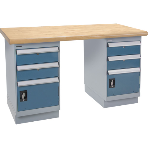 &eacute;tabli pr&eacute;conçu, Deux tiroirs, Cap 2500 lb, 72" la x 36" p, 34" h Southpoint Industrial Supply