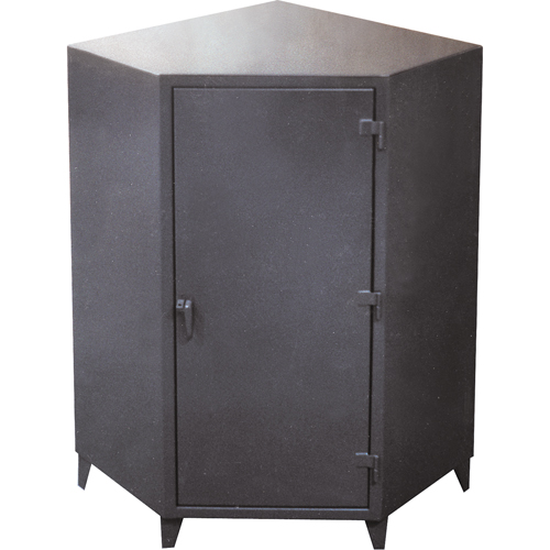 Corner Cabinets, Steel, 4 Shelves, 72" H x 48" W x 24" D, Grey Southpoint Industrial Supply