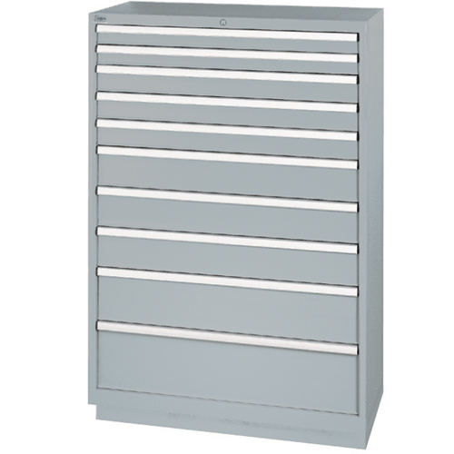 Armoires de rangement avec tiroirs, 10 tiroirs, 40-1/4" la x 22-1/2" p x 59-1/2" h, Gris Southpoint Industrial Supply