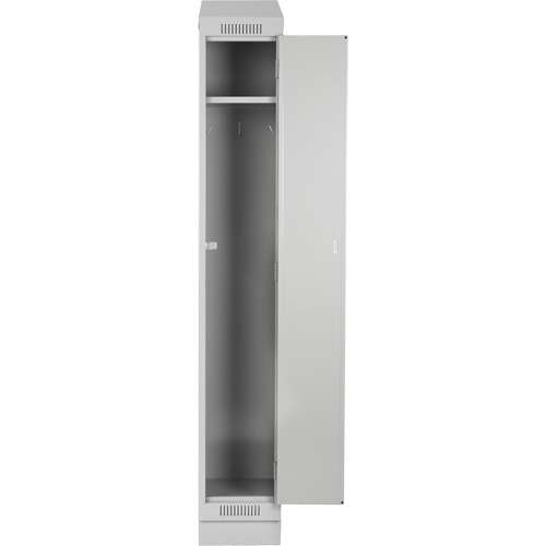 Clean Line Lockers, 3 -tier, Bank of 4, 48" x 18" x 76", Steel, Beige, Rivet (Assembled) Southpoint Industrial Supply