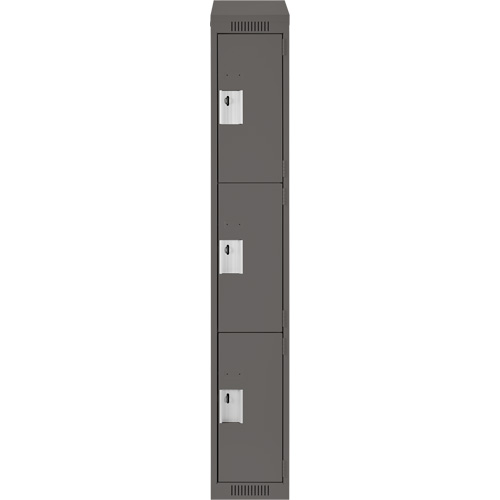 Casiers Clean Line, 3 niveaux, 12" x 18" x 78", Acier, Charbon, Rivet (assembl&eacute;) Southpoint Industrial Supply