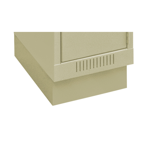 Clean Line Economy Lockers Recessed Base, 1 Banks, 4" H x 12" W x 18" D, Beige, Steel Southpoint Industrial Supply