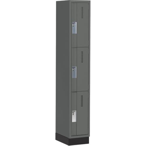 Casiers robustes Concorde, 3 niveaux, 12" x 18" x 76", Acier, Charbon, Soud&eacute; (assembl&eacute;) Southpoint Industrial Supply