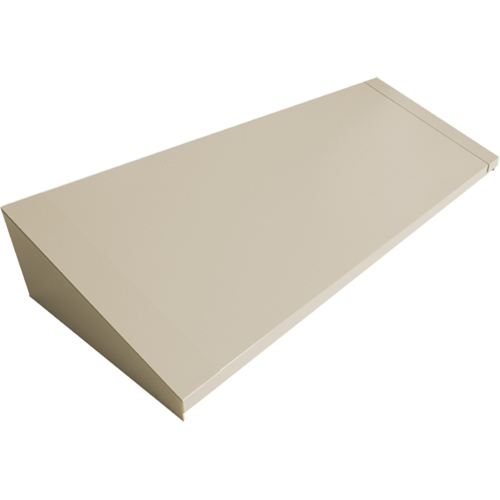 Dessus inclin&eacute; pour casiers robustes enti&egrave;rement soud&eacute; Concorde, Bloc de 4, 18" p x 48" la x 6" ha, Beige, Acier Southpoint Industrial Supply