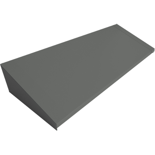 Dessus inclin&eacute; pour casiers robustes enti&egrave;rement soud&eacute; Concorde, Bloc de 4, 18" p x 48" la x 6" ha, Acier Southpoint Industrial Supply