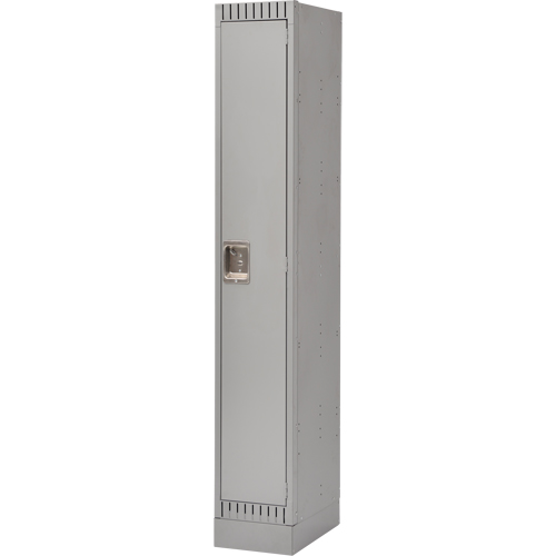 Lockers, 12" x 18" x 76", Steel, Grey, Knocked Down Southpoint Industrial Supply