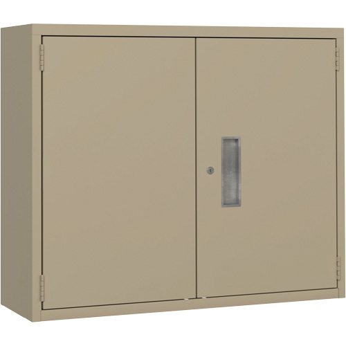 Wall Mounted Cabinet, Steel, 2 Shelves, 30" H x 36" W x 12" D, Beige Southpoint Industrial Supply