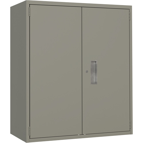 Armoire de rangement Lo-Boy, Acier, 2 Tablettes, 40" h x 36" la x 18" P, Gris Southpoint Industrial Supply