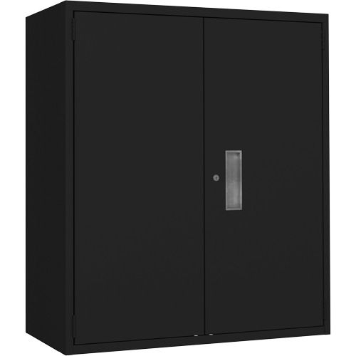 Armoire de rangement Lo-Boy, Acier, 2 Tablettes, 42" h x 36" la x 18" P, Noir Southpoint Industrial Supply