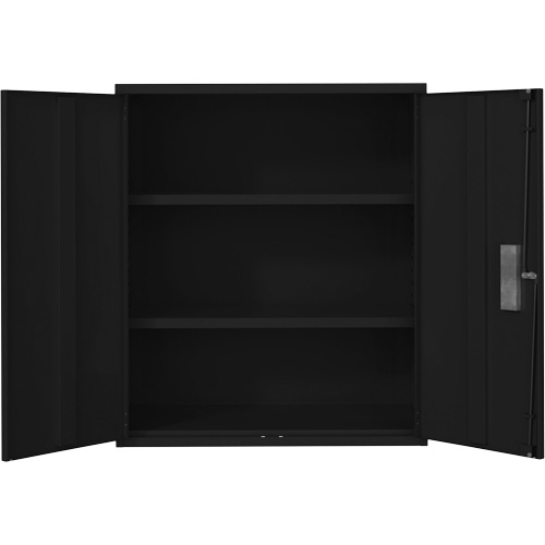 Armoire de rangement Lo-Boy, Acier, 2 Tablettes, 42" h x 36" la x 18" P, Noir Southpoint Industrial Supply