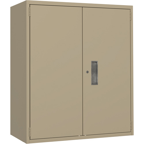 Armoire de rangement Lo-Boy, Acier, 2 Tablettes, 40" h x 36" la x 18" P, Beige Southpoint Industrial Supply