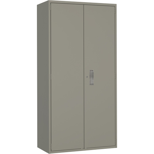 Wardrobe Storage Cabinet, Steel, 36" W x 18" D x 72" H, Grey Southpoint Industrial Supply