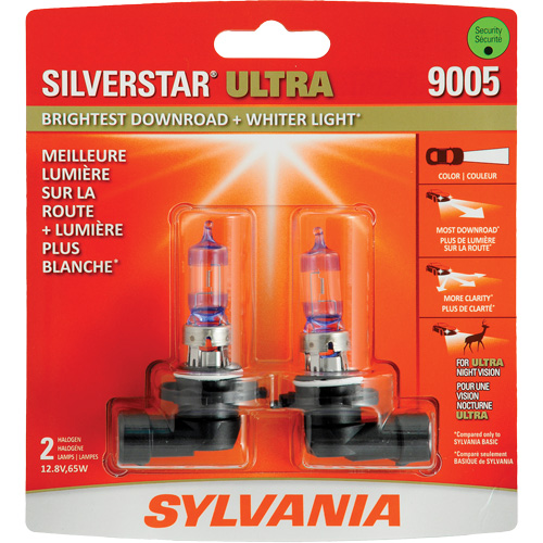 9005 SilverStar&reg; Ultra Headlight Bulb, Halogen, 65 W, White Southpoint Industrial Supply