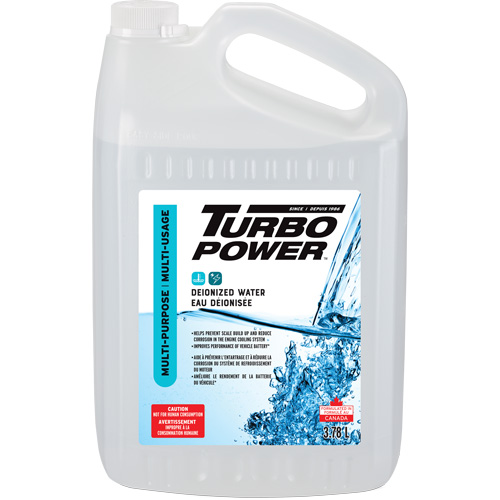 Turbo Power Multi-Purpose Deionized Water, Jug Southpoint Industrial Supply