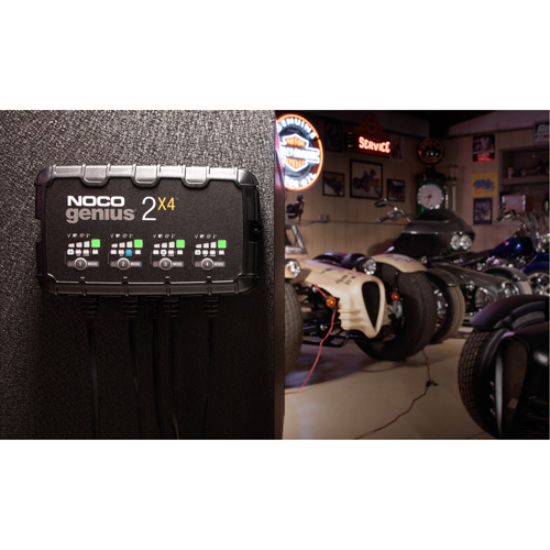 Genius&reg; 2X4 4-Bank, 8-Amp Battery Charger Southpoint Industrial Supply