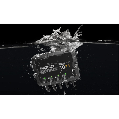 Chargeur de batterie embarqu&eacute; &agrave; 4 sorties de 40 amp&egrave;res GenPro10X4 Genius Southpoint Industrial Supply