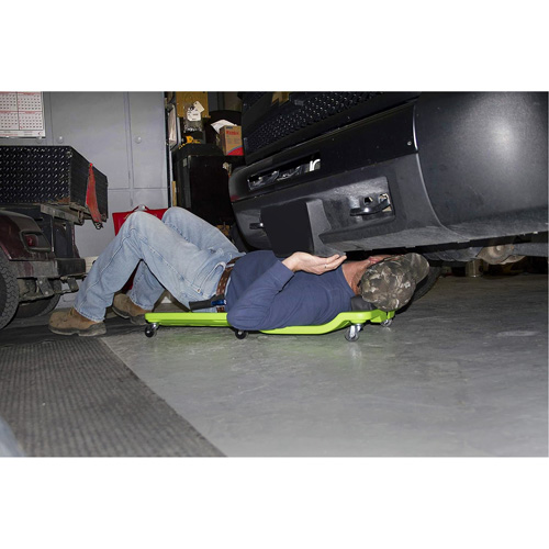 Neon Green Low Profile Plastic Creeper Southpoint Industrial Supply