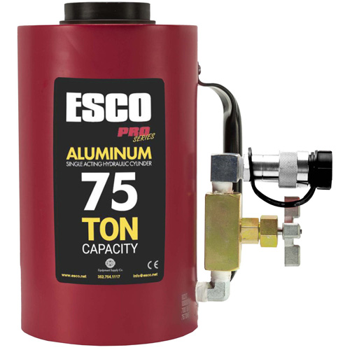 Heavy-Duty Hydraulic Cylinder, 6" Stroke, 75 Ton(s) Capacity, 10000 PSI Southpoint Industrial Supply